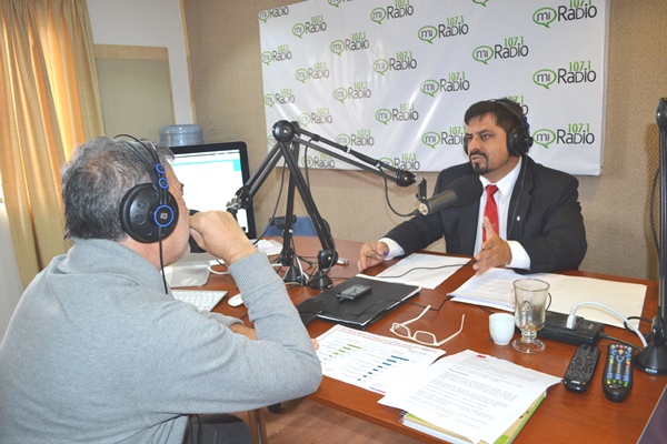 Cerca de una hora dur&oacute; la entrevista en que el Defensor Regional de Coquimbo abord&oacute; el "Proyecto Inocentes".