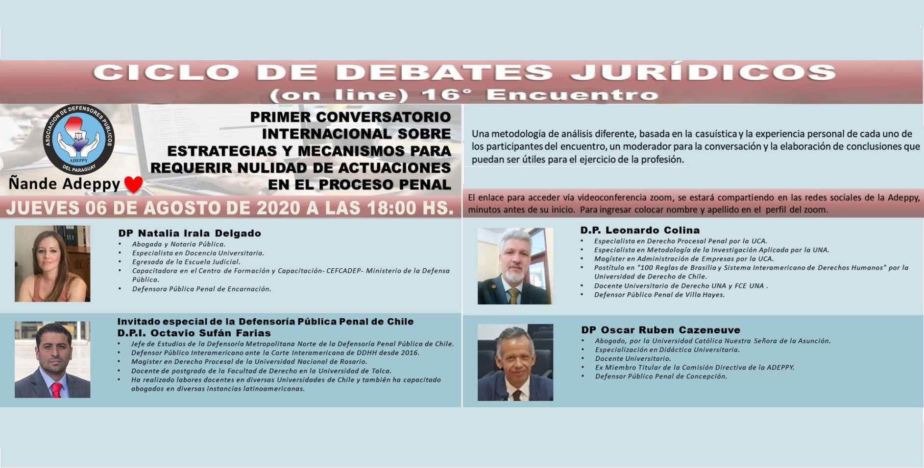 El jefe de Estudios de la DRMN, Octavio Suf&aacute;n, mencion&oacute; al "Proyecto Inocentes" como una iniciativa que reivindica a los imputados inocentes 