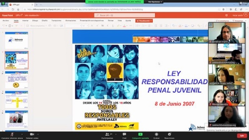La charla se enfoc&oacute; en alumnos y profesores de primero medio del establecimiento.