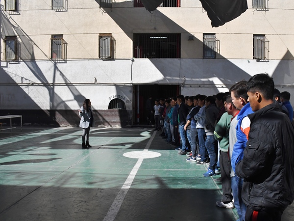 El penal de Pozo Almonte, captado en una actividad organizada por la Defensor&iacute;a antes de la emergencia por el Covid-19.