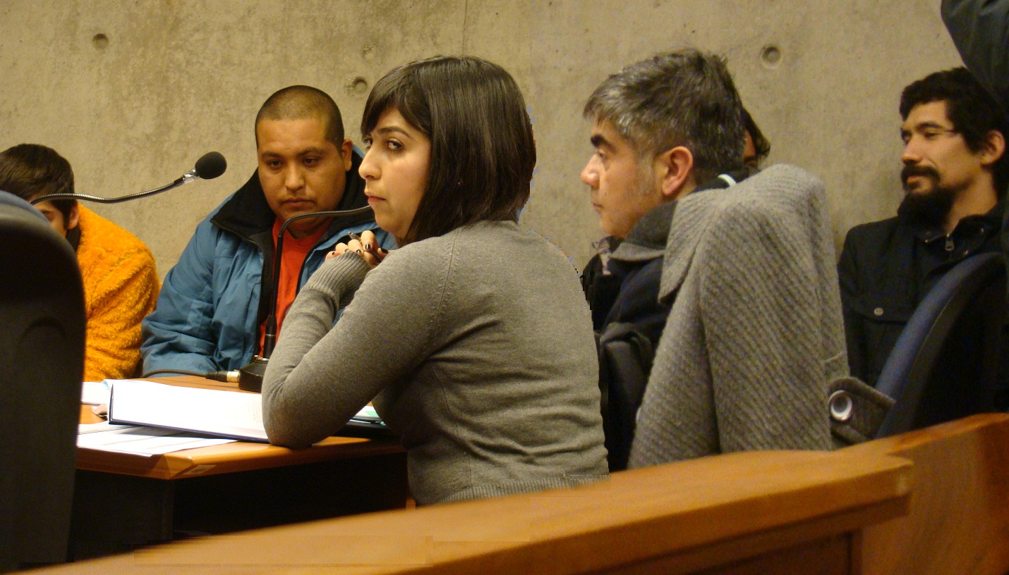 La defensora penal p&uacute;blica Marcela Orellana represent&oacute; al periodista Carlos Tejos.