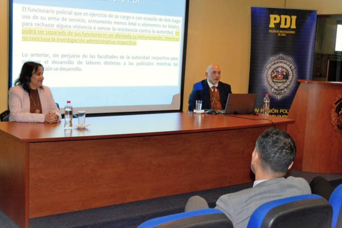 Defensoría Regional de Coquimbo capacitó a efectivos de la PDI sobre el derecho a defensa y la Ley 'Naín-Retamal'