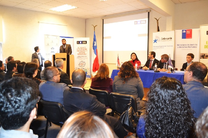 Profesionales de la Defensor&iacute;a, la Fiscal&iacute;a, el Sename, los programas de intervenci&oacute;n y jueces asistieron al seminario.
