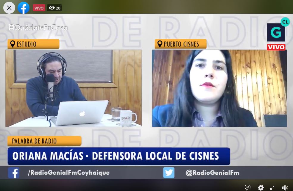 La defensora p&uacute;blica explic&oacute; los derechos y garant&iacute;as a prop&oacute;sito de un caso que mantiene en alerta a vecinos de Puerto Cisnes.