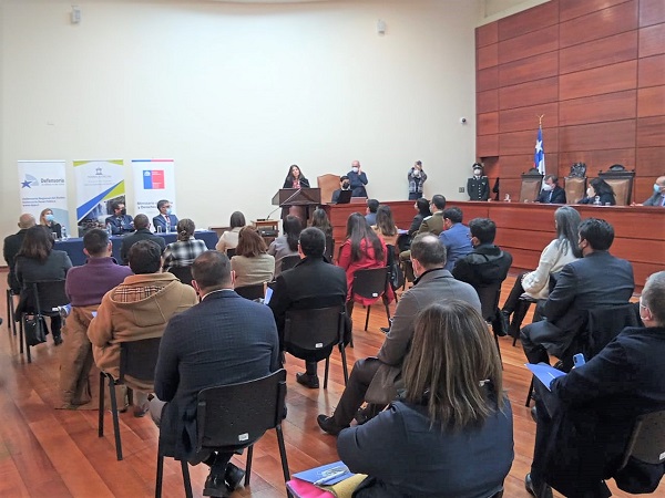 La ministra de Justicia particip&oacute; en el acto inaugural del conversatorio, realizado en el sal&oacute;n del pleno de la Corte de Apelaciones de Concepci&oacute;n.