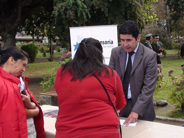 En la imagen, Rigoberto Ort&iacute;z, Defensor Local Jefe de Villarrica.