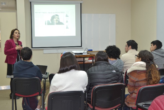 Los alumnos se mostraron muy interesados en el "Proyecto Inocentes", por la relevancia de la presunci&oacute;n de inocencia.