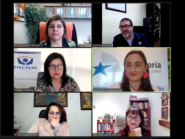 La defensora p&uacute;blica Maria Cristina Melgarejo durante su exposici&oacute;n en el 'Conversatorio sobre argumentaci&oacute;n jur&iacute;dica y g&eacute;nero&rdquo;.