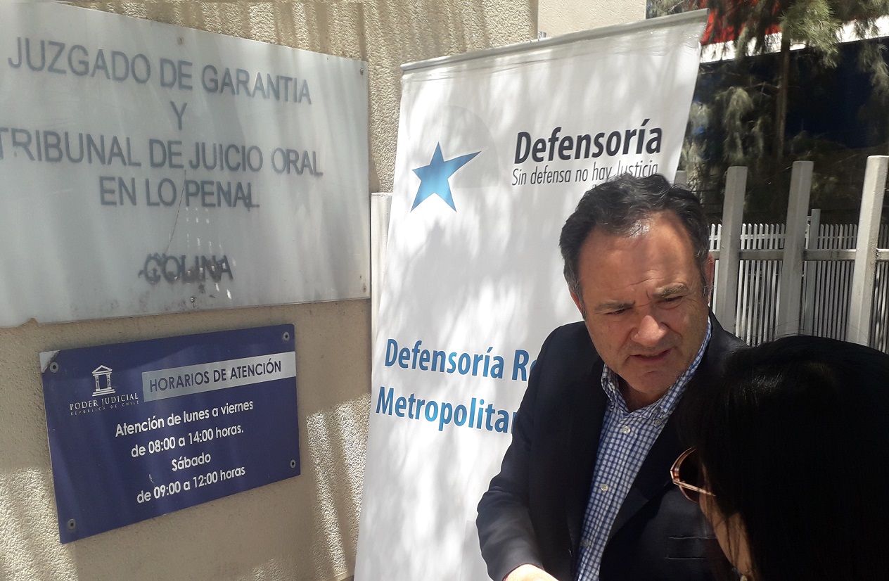 El Tribunal Oral de Colina acogio cautela de garant&iacute;as planteada por el defensor local jefe de Colina y posterg&oacute; juicio oral.