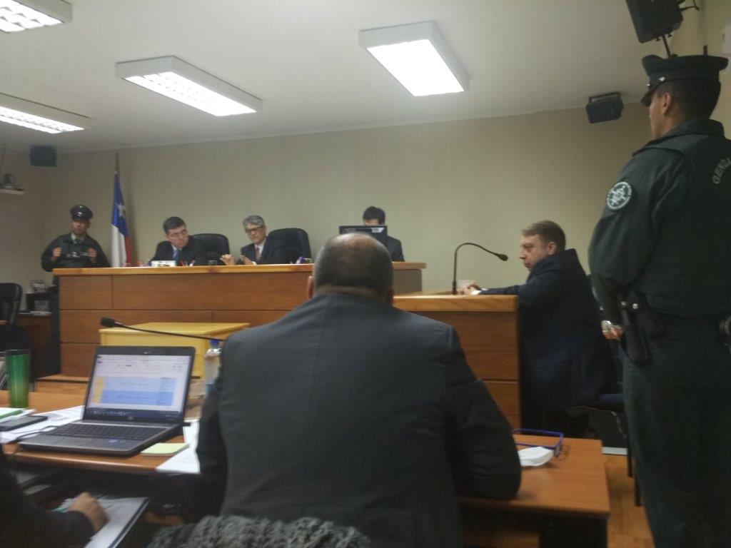 Mauricio Ortega declar&oacute; durante tres horas ante el Tribunal Oral de Coyhaique.