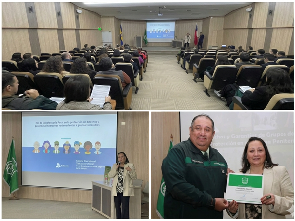 Defensoría del Biobío expuso sobre protección de grupos vulnerables en jornada regional de Gendarmería