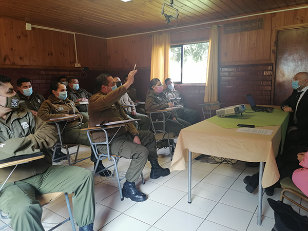 La jornada estuvo a cargo del jefe de la Unidad de Estudios de la Defensor&iacute;&shy;a Regional de La Araucan&iacute;a, Marcelo Pizarro.