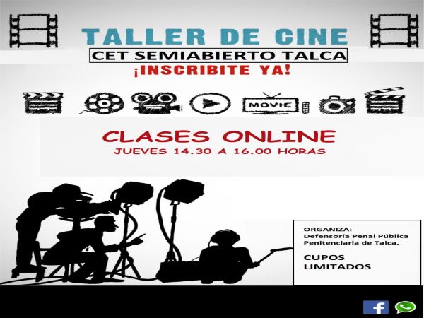 Con afiches alusivos a los talleres se invit&oacute; a los internos a inscribirse en las clases de cine y educaci&oacute;n c&iacute;vica.