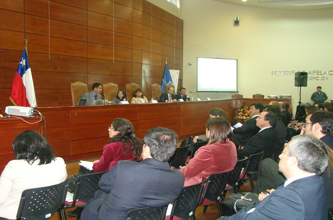 Pelayo Vial, jefe de Estudios del Biob&iacute;o, represent&oacute; a la Defensor&iacute;a en este seminario del Poder Judicial.