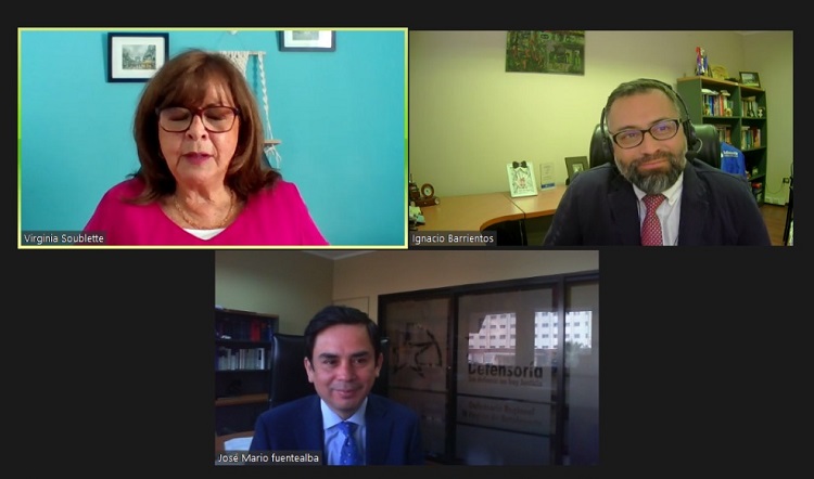 La presidenta de la Corte de Apelaciones de Antofagasta se reuni&oacute; virtualmente con los directivos de la Defensor&iacute;a Regional.