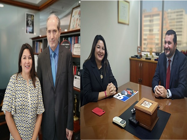 La Defensora Regional Loreto Flores y los fiscales regionales Occidente y Sur se reunieron en los &uacute;ltimos d&iacute;as.