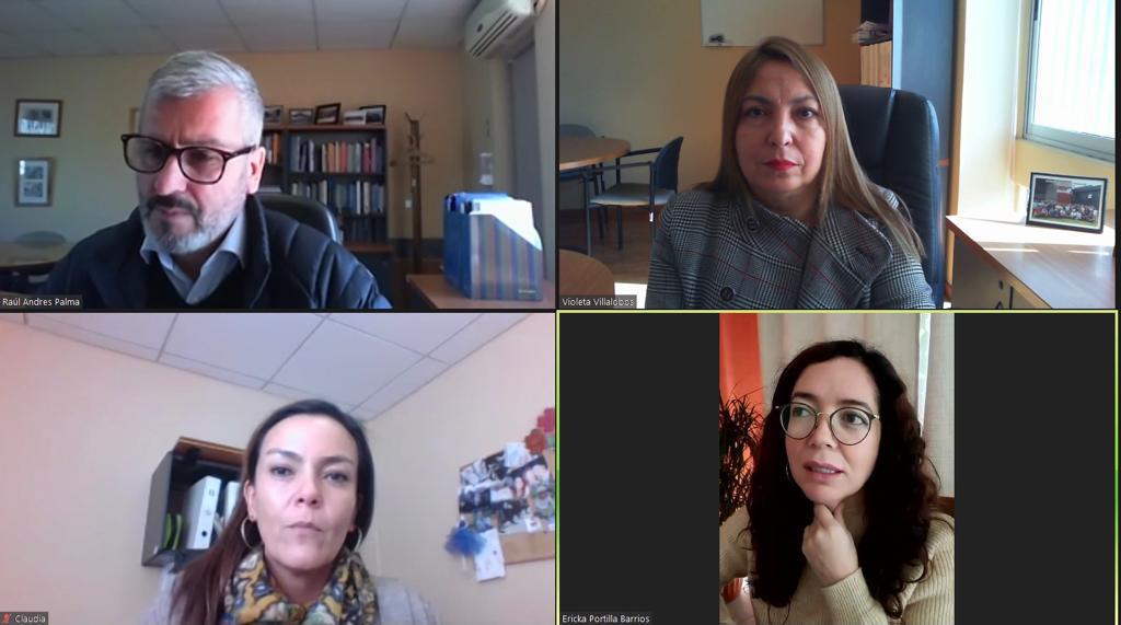 El equipo directivo de Atacama en reuni&oacute;n con la constituyente Ericka Portilla.
