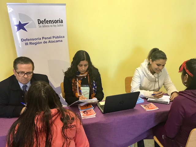 Profesionales de la Defensor&iacute;a en Atacama atendieron a las mujeres imputadas internas en el CCP de Copiap&oacute;.