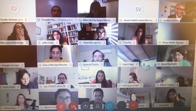 Una imagen del seminario virtual "Perspectiva de g&eacute;nero, violencia patriarcal y justicia penal".