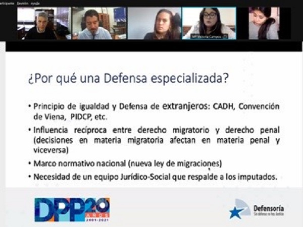 El jefe de Estudios de la Defensor&iacute;a Regional de Arica y Parinacota, Francisco Concha, encabez&oacute; la presentaci&oacute;n 