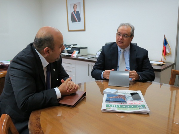 El intendente Hugo Veloso se reuni&oacute;n con el Defensor Regional Jos&eacute; Luis Craig para interiorizarse de la gesti&oacute;n institucional en el Maule.