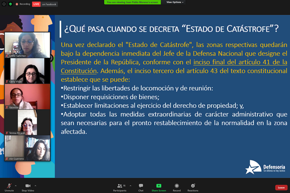 A la charla virtual asistieron adultos mayores de toda la regi&oacute;n de Los Lagos.