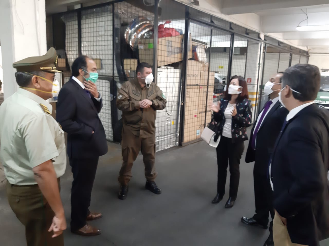 El recorrido fue acompa&Atilde;&plusmn;ado por el prefecto zonal de Carabineros.