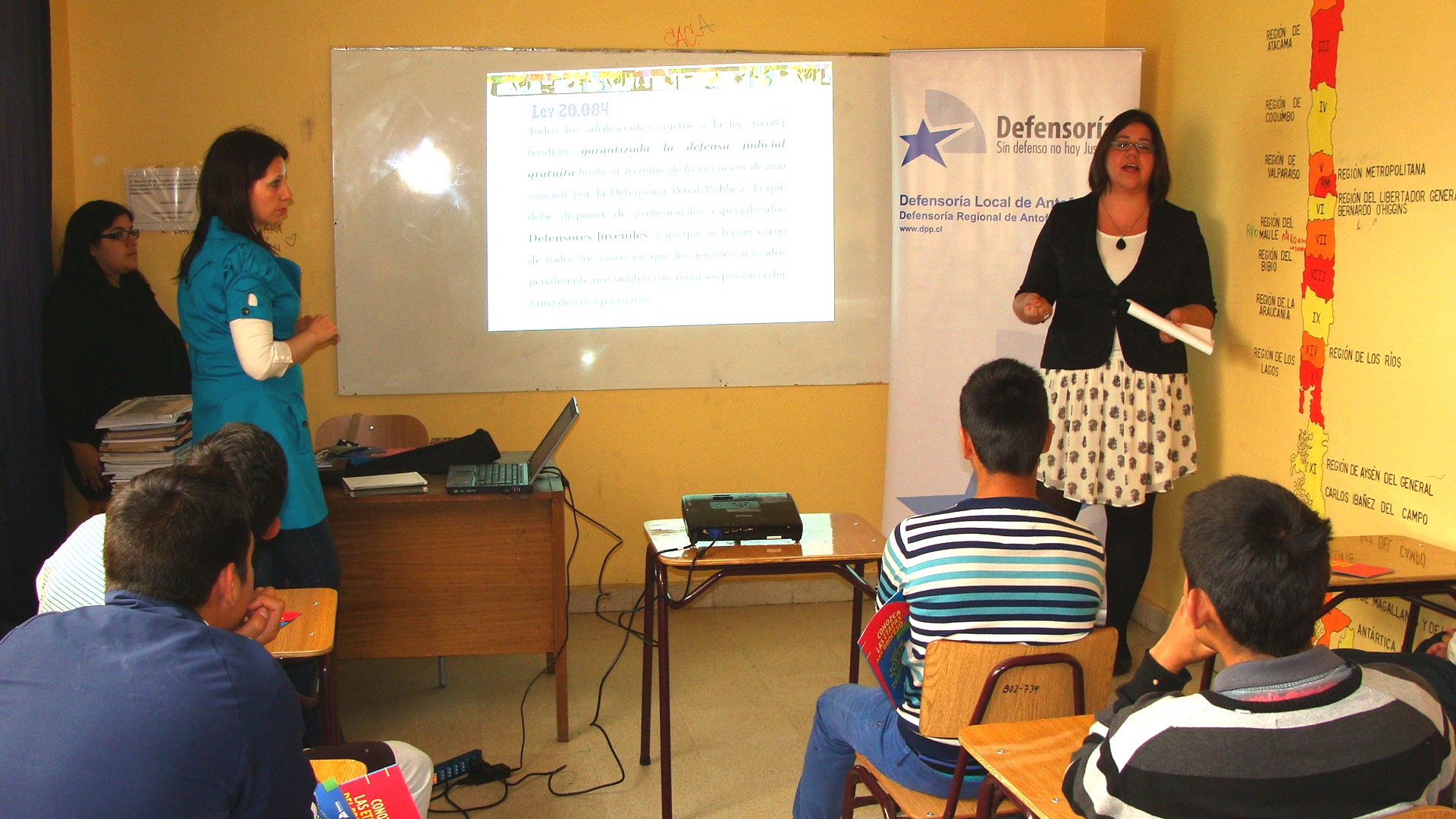 El equipo de la Unidad de Defensa Penal Juvenil de Antofagasta orient&oacute; a los j&oacute;venes recluidos en el CIP-CRC.