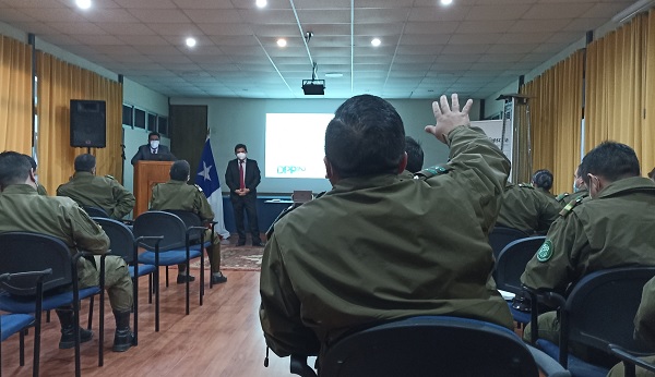 En total, 40 funcionarios policiales de Colchagua participaron en la capacitaci&oacute;n.