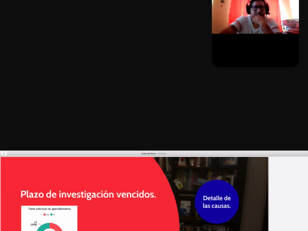 La reuni&oacute;n con el defensor local jefe se realiz&oacute; de manera virtual.