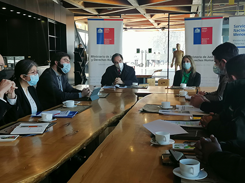 La sesi&oacute;n extraordinaria del gabinete regional de justicia cont&oacute; con la presencia del ministro Hern&aacute;n Larra&iacute;n.