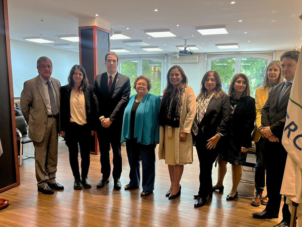 Los representantes de las defensas p&uacute;blicas de los pa&iacute;ses del Mercosur, durante el encuentro de Redpo..