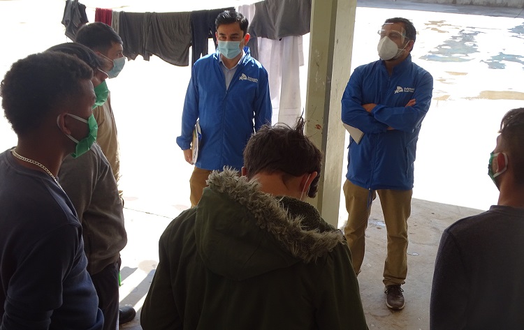 Para constatar el estado fisico y psicologico de los jovenes, los directivos de Antofagasta visitaron la secci&oacute;n juvenil de Nudo Uribe.