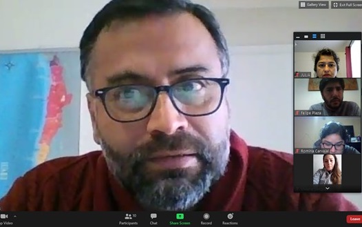 El Defensor Regional de Antofagasta, Ignacio Barrientos, se reuni&oacute; virtualmente con los alumnos de trabajo social de AIEP.