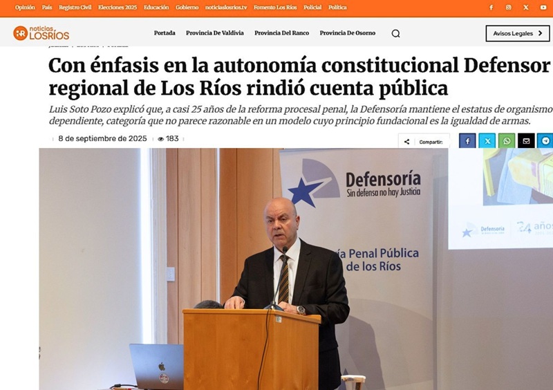 La publicaci&oacute;n inform&oacute; sobre acciones para reforzar la calidad del servicio y las cifras de cobertura de defensa de 2024. 