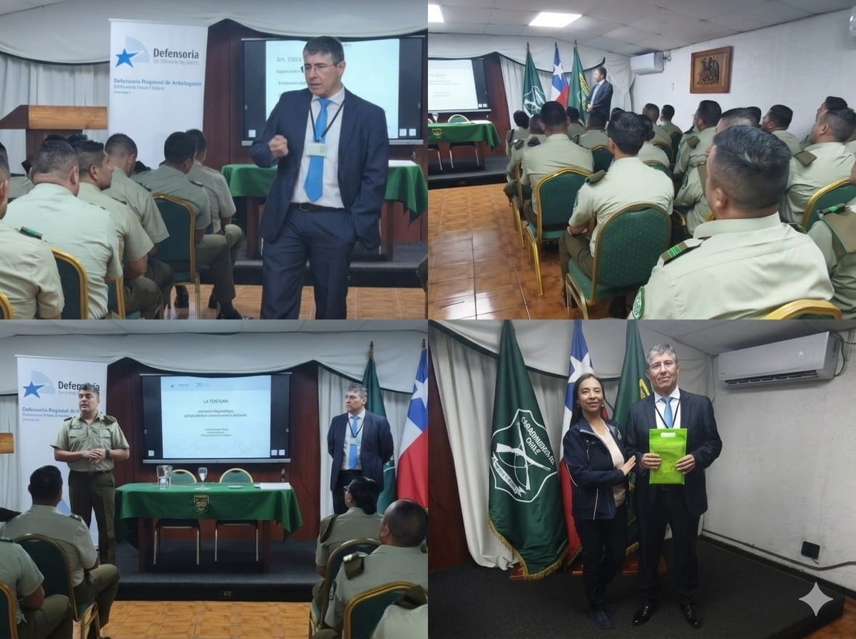 Apremios ilegítimos y tortura: Defensoría Regional de Antofagasta profundizó formación en derechos humanos para Carabineros