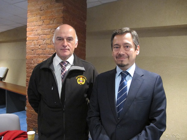 De prevenci&oacute;n y educaci&oacute;n convers&oacute; el comandante de Bomberos en el encuentro con los funcionarios de la DPP.