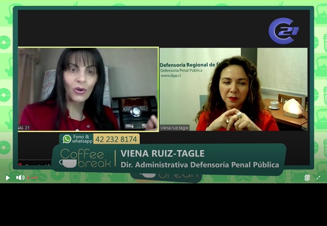 Viena Ruiz-Tagle Reyes particip&oacute; en el matinal del canal 21 TV