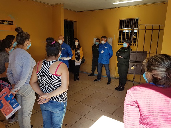 La conversaci&oacute;n con las internas se realiz&oacute; adoptando todas las medidas de seguridad para evitar la propagaci&oacute;n del Coronavirus.