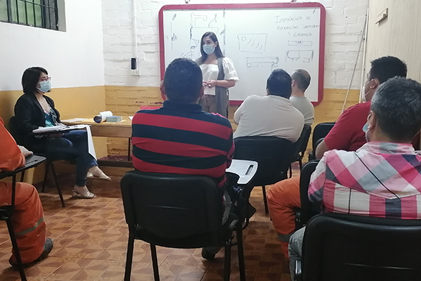 La jornada estuvo a cargo de la defensora penitenciaria Andrea Hunter y la trabajadora social Felicita Caro.