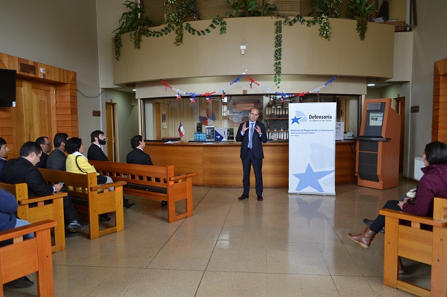 El Defensor Regional, Renato Gonz&aacute;lez, inaugura la sala con bloques exclusivos de audiencia con defensa especializada ind&iacute;gena.