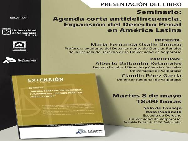 Mar&iacute;a Fernanda Ovalle Donoso presentar&aacute; el libro, que re&uacute;ne las ponencias del seminario.