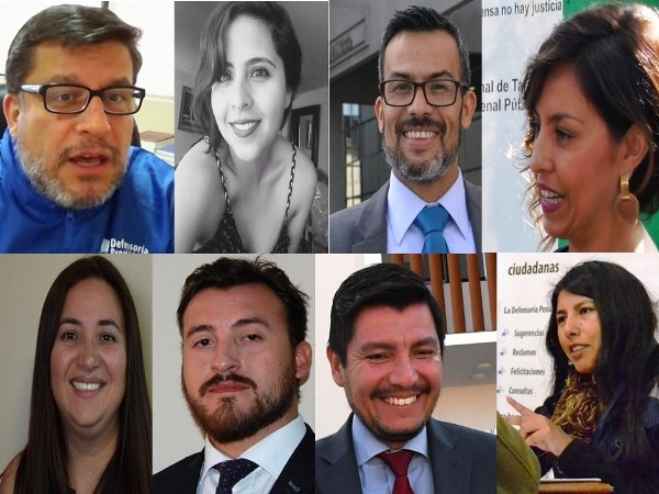 El equipo de defensa que actu&oacute; en este complejo y medi&aacute;tico caso.