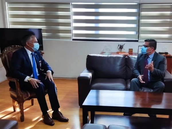 El encuentro entre los jefes regionales de la Defensor&iacute;a y la PDI. 