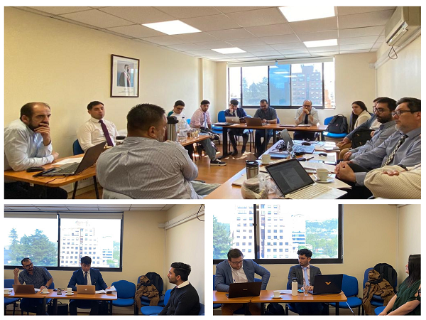 Los abogados maulinos ejecutaron diversos ejercicios de litigaci&oacute;n con el apoyo de la simulaci&oacute;n de casos.