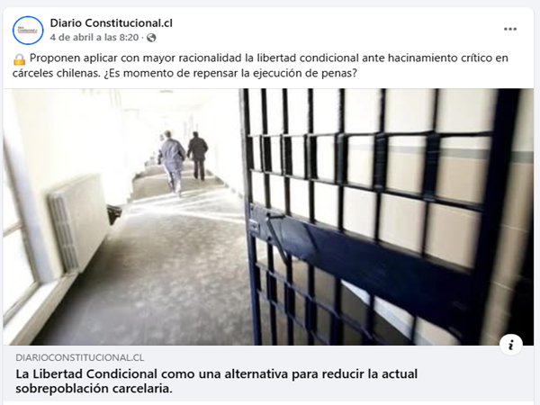 El Diario Constitucional difundi&oacute; en sus redes sociales la carta de los defensores penitenciarios del Maule.
