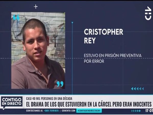 Cerca de dos semanas en la c&aacute;rcel estuvo Cristopher. Videos aportados por su defensa demostraron su inocencia.