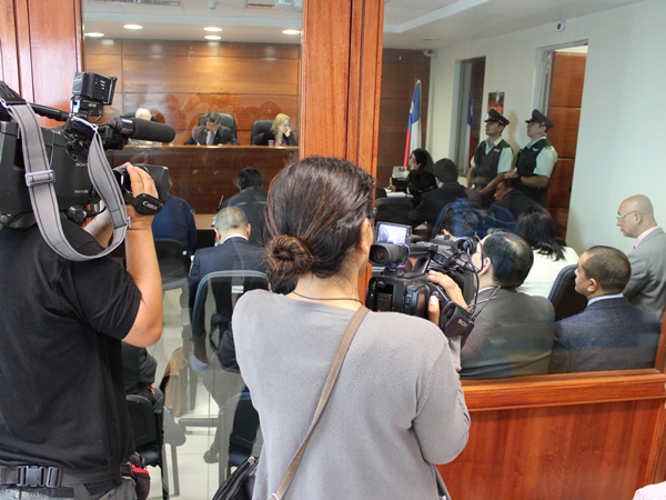 Alejandro Cox detect&oacute; la ausencia de 18 minutos en la grabaci&oacute;n durante una audiencia del juicio oral del 'caso OS-7' en el Tribunal de Arica.