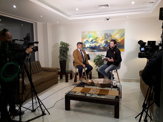 La entrevista de CNN Chile a Irving Rodr&iacute;guez se realiz&oacute; en el Hotel Diego de Almagro de Temuco.