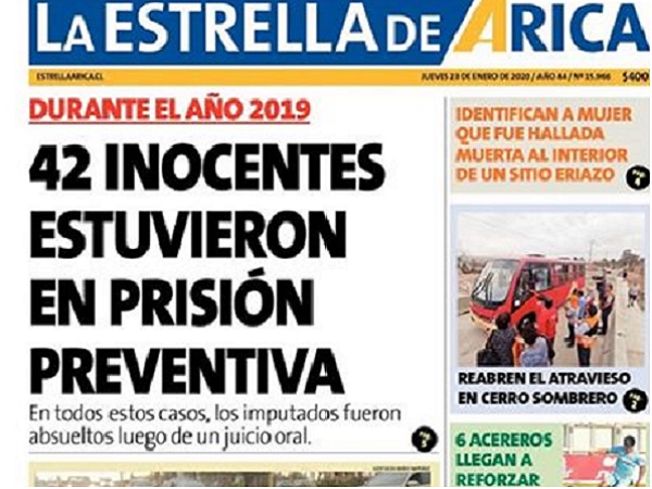 La portada del diario 